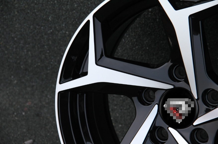 YXQ RTS 15/16 inches 5/100 with Y-shape Spokes Black Machined Face Custom Alloy rims For POLO