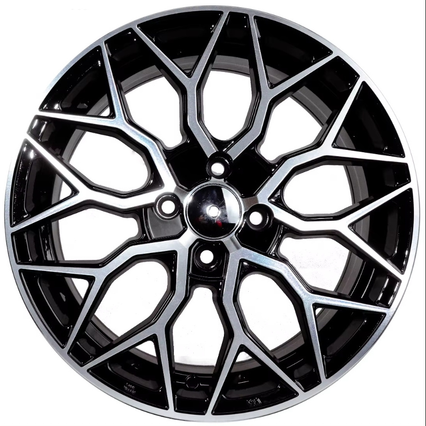 YXQ  high quality black finish 16 17 18 inch passenger car wheels pcd 16 rims 4x100 alloy rines