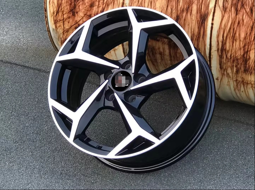 YXQ RTS 15/16 inches 5/100 with Y-shape Spokes Black Machined Face Custom Alloy rims For POLO