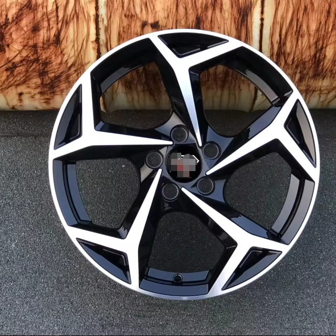 YXQ RTS 15/16 inches 5/100 with Y-shape Spokes Black Machined Face Custom Alloy rims For POLO