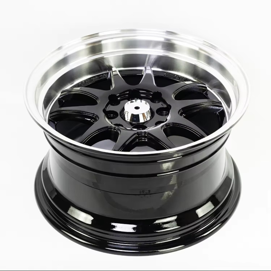 YXQ  alloy wheel 4 hole 8 hole car rims 15 inch 4 lug 4x100 wheels