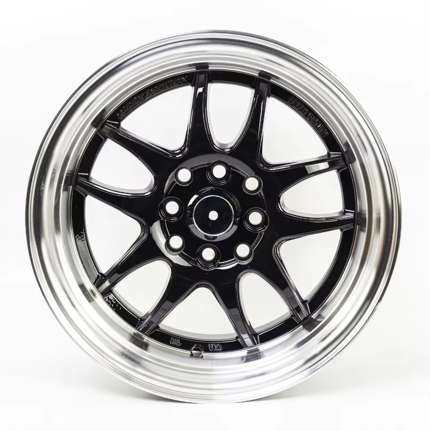 YXQ  alloy wheel 4 hole 8 hole car rims 15 inch 4 lug 4x100 wheels