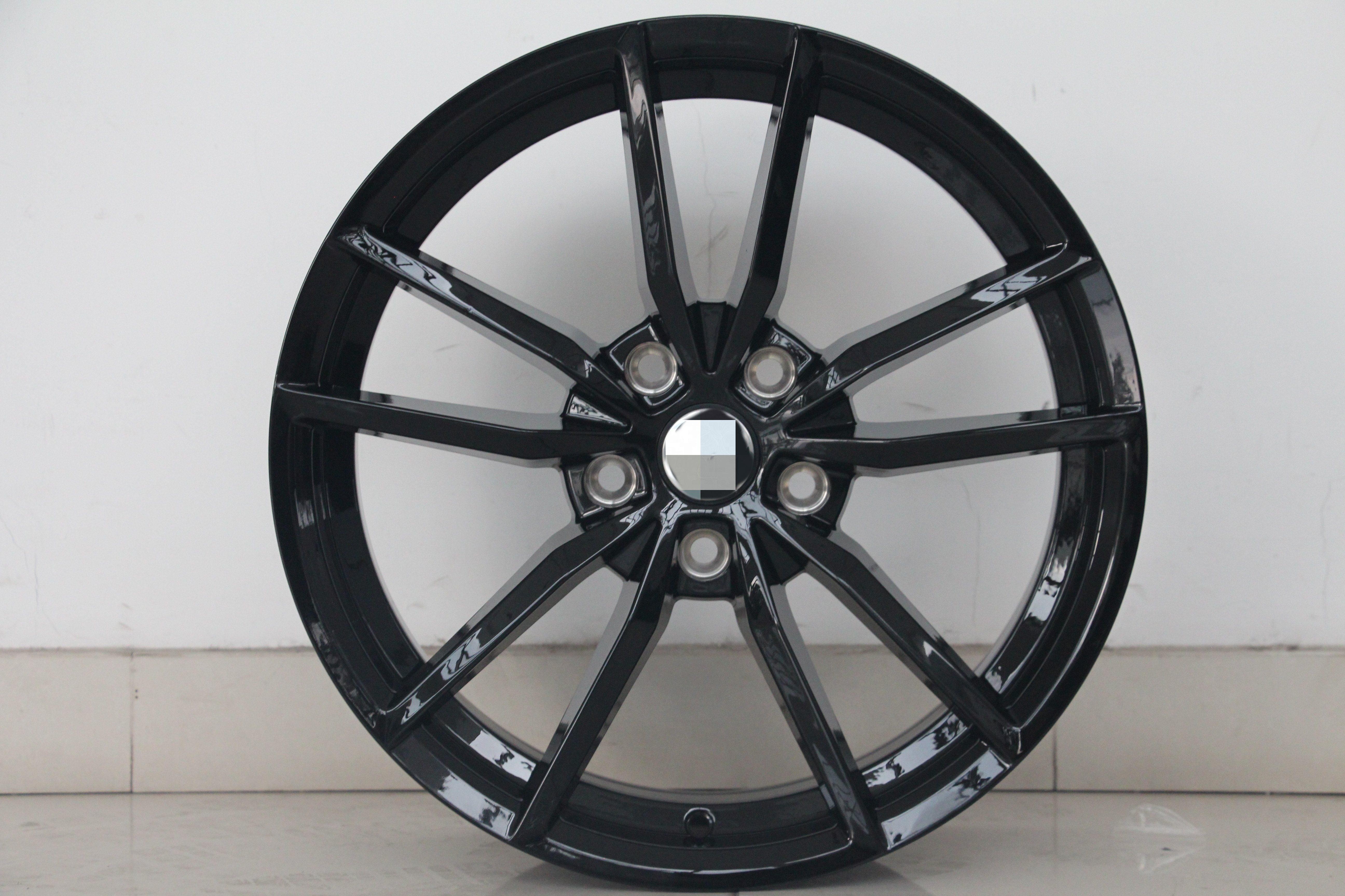 YXQ Rep Car Wheels 17 18 Inch Alloy Rims 5 Holes 100 112 PCD Black Silver Gunmetal Color wheels for VW