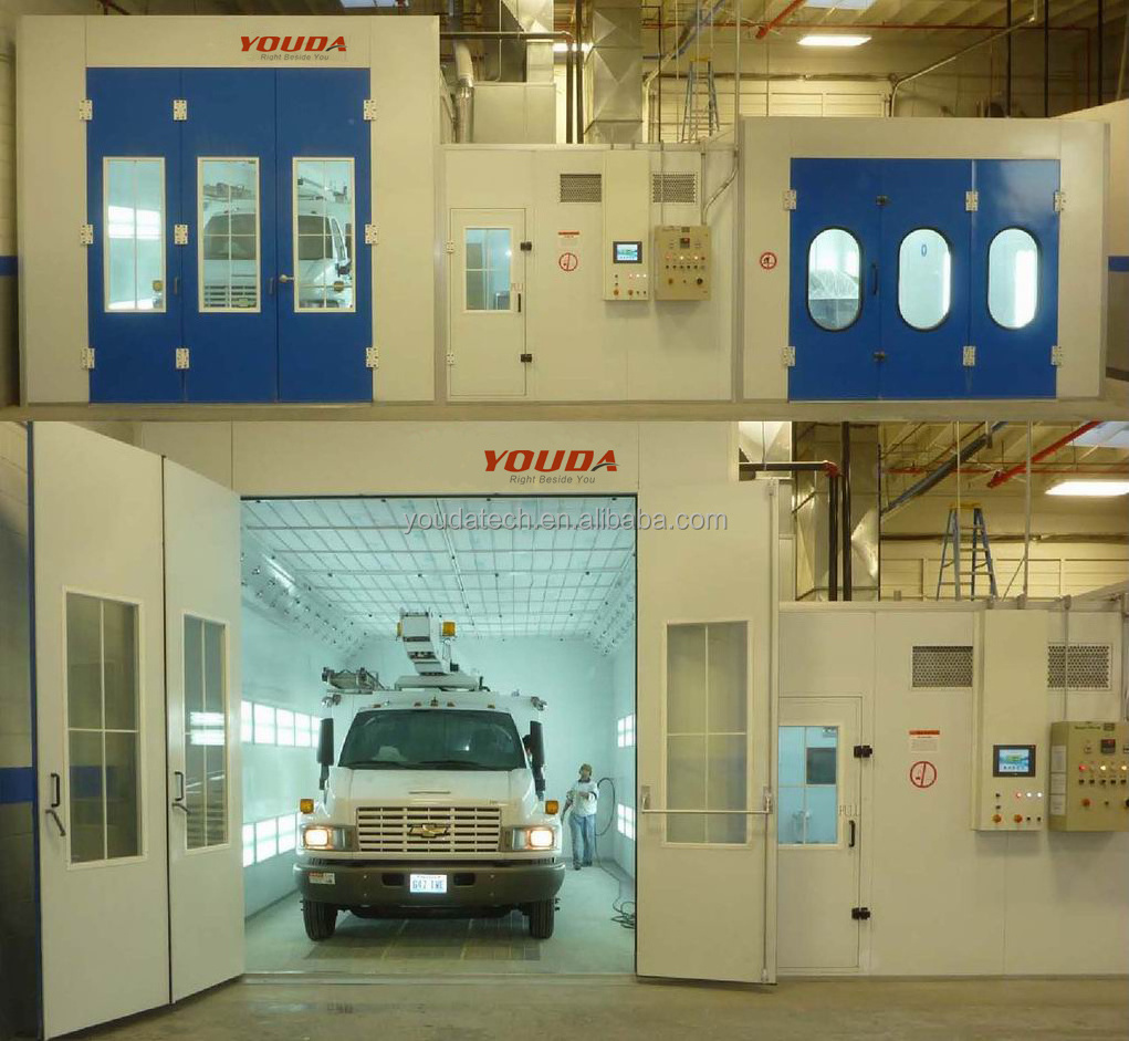 High quality water curtain spray booth, water based paint spray booth