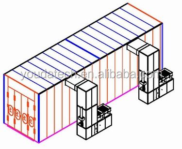 15M spray booth Industrial painting spray booth