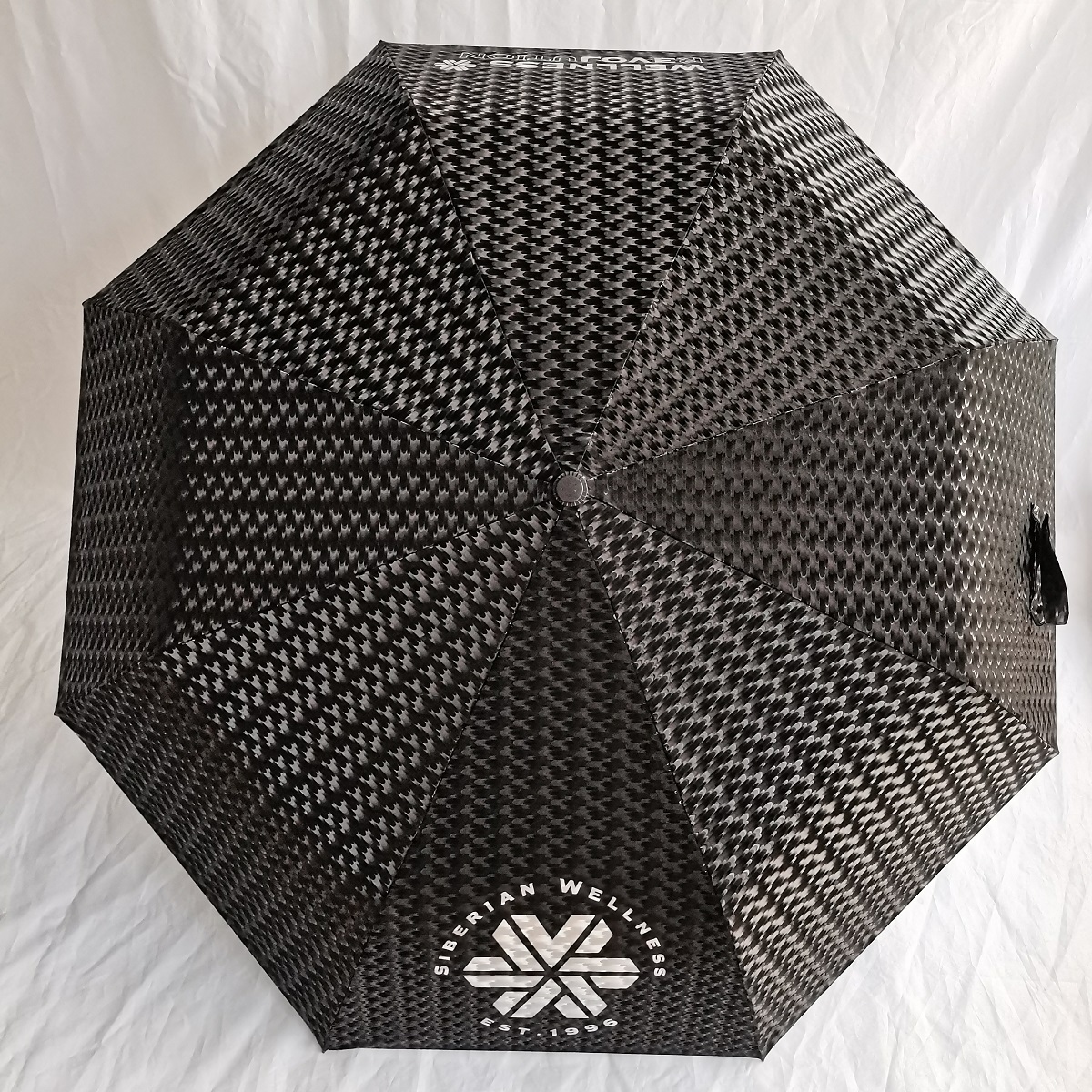 Silver Printing Special 3D Shinning umbrella fabric with automatic open automatic close function three folding umbrella