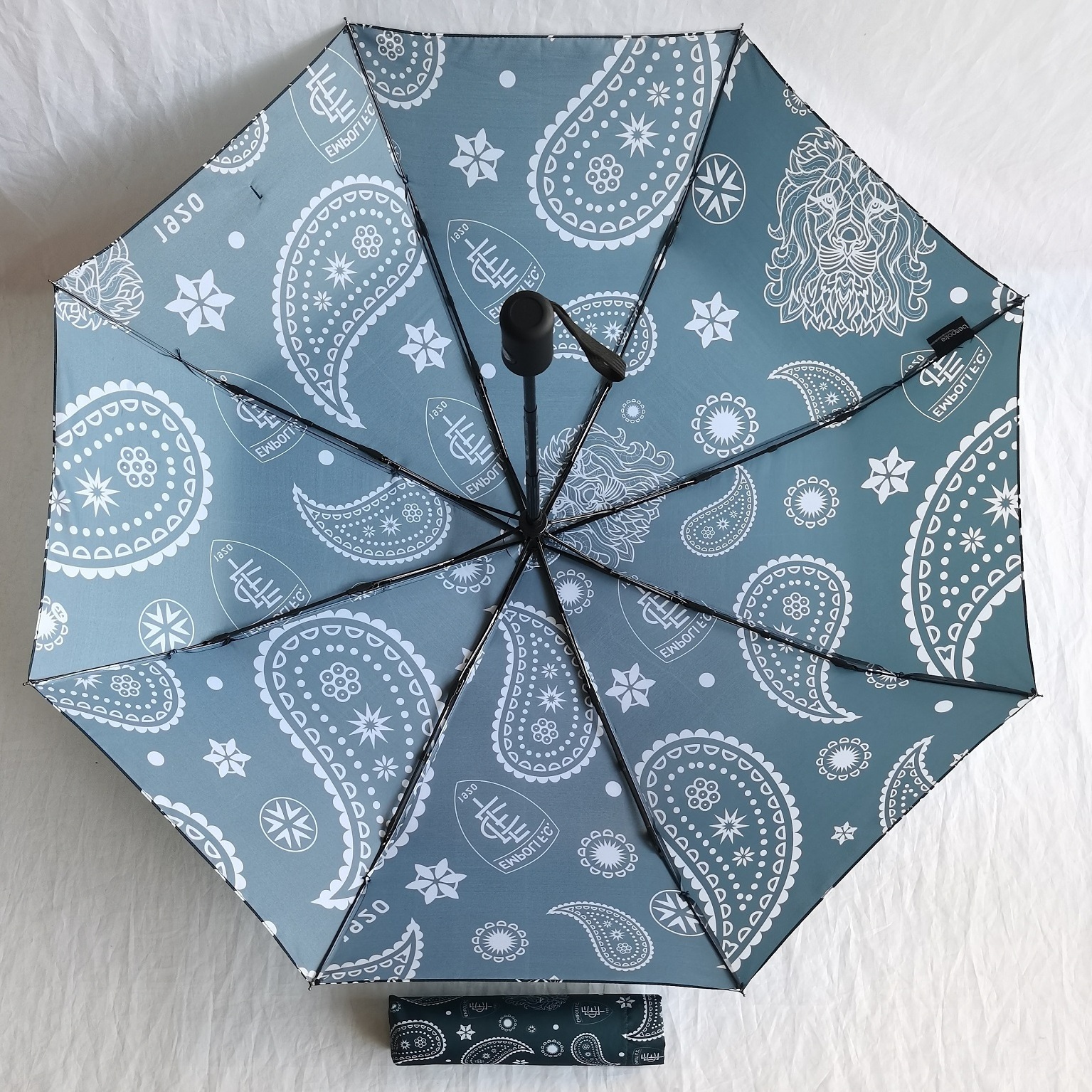 Full  printing  full auto open and auto close three folding umbrella