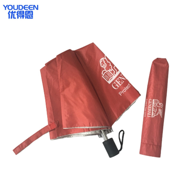 Promotional Double Layer Big Uv Two Folding Umbrella With Manual Open