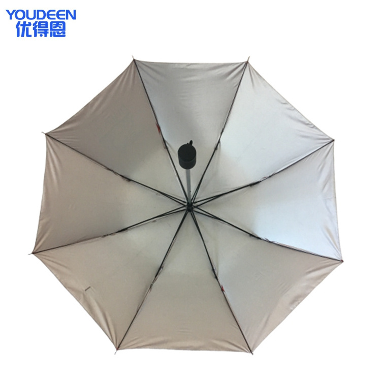 Promotional Double Layer Big Uv Two Folding Umbrella With Manual Open