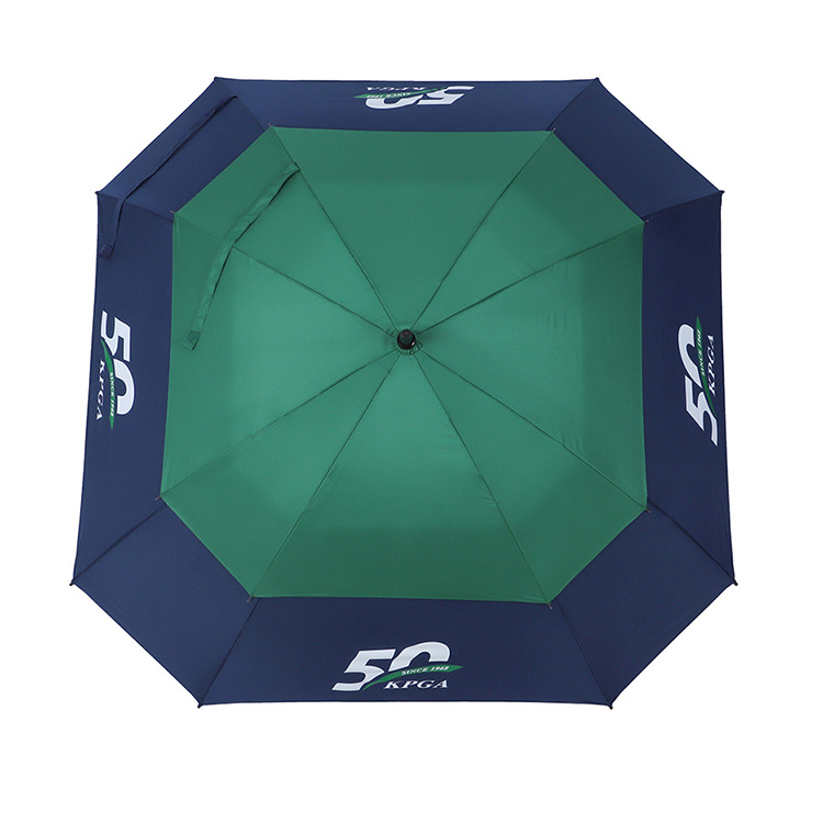 Biggest  Extra Long Shaft Square Golf Umbrella Double Canopy