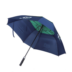 Biggest  Extra Long Shaft Square Golf Umbrella Double Canopy