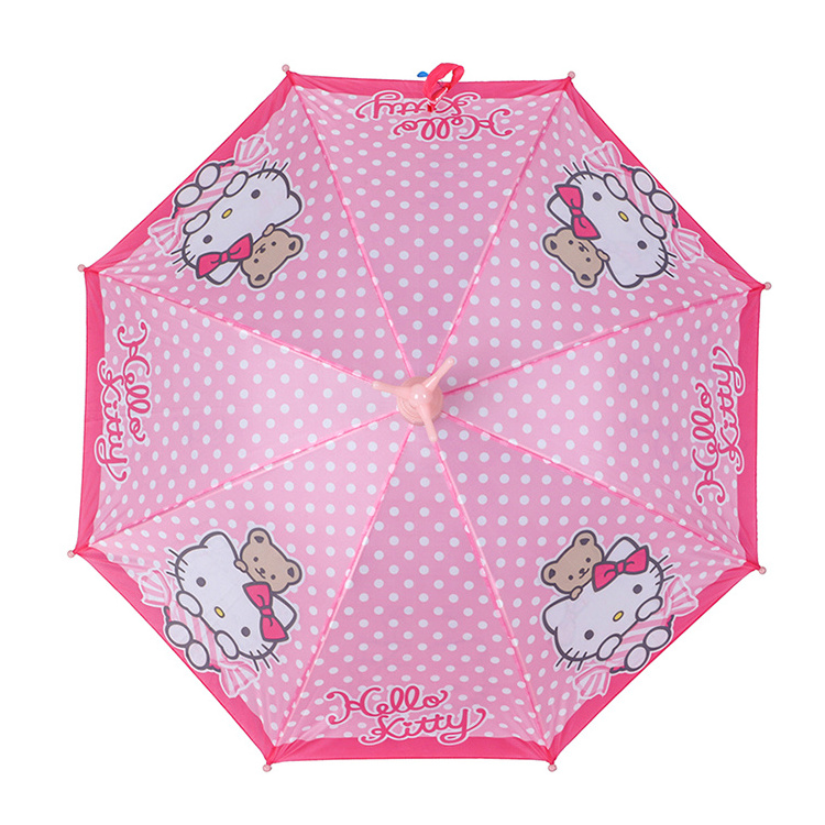 Child Cartoon Rain No Drip Umbrella With Plastic Cover