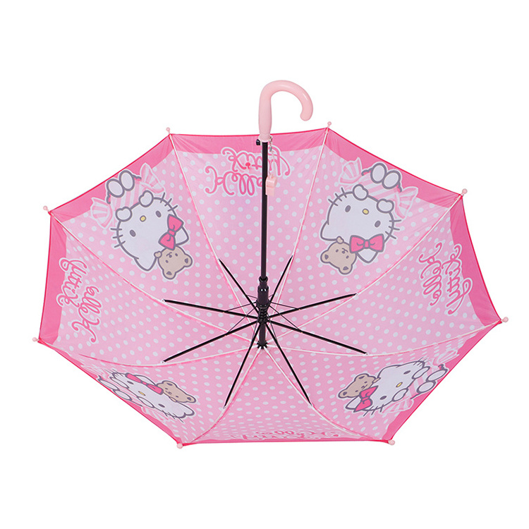 Child Cartoon Rain No Drip Umbrella With Plastic Cover