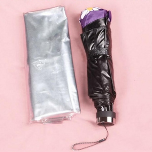 Three folding Full Body Covering Umbrella with All-around Poe Rain Cloth