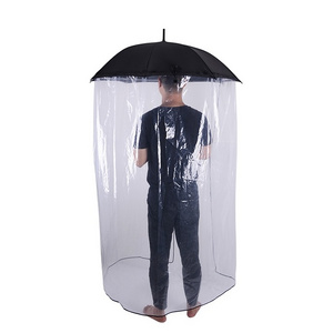 High quality Straight Full Body Umbrella with All-around Poe Rain Cloth