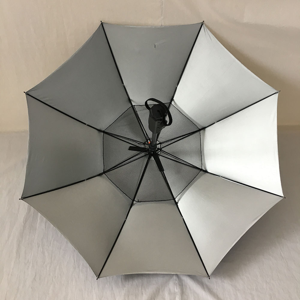 Water spray cooling air conditioning fan umbrella with safe screen mesh