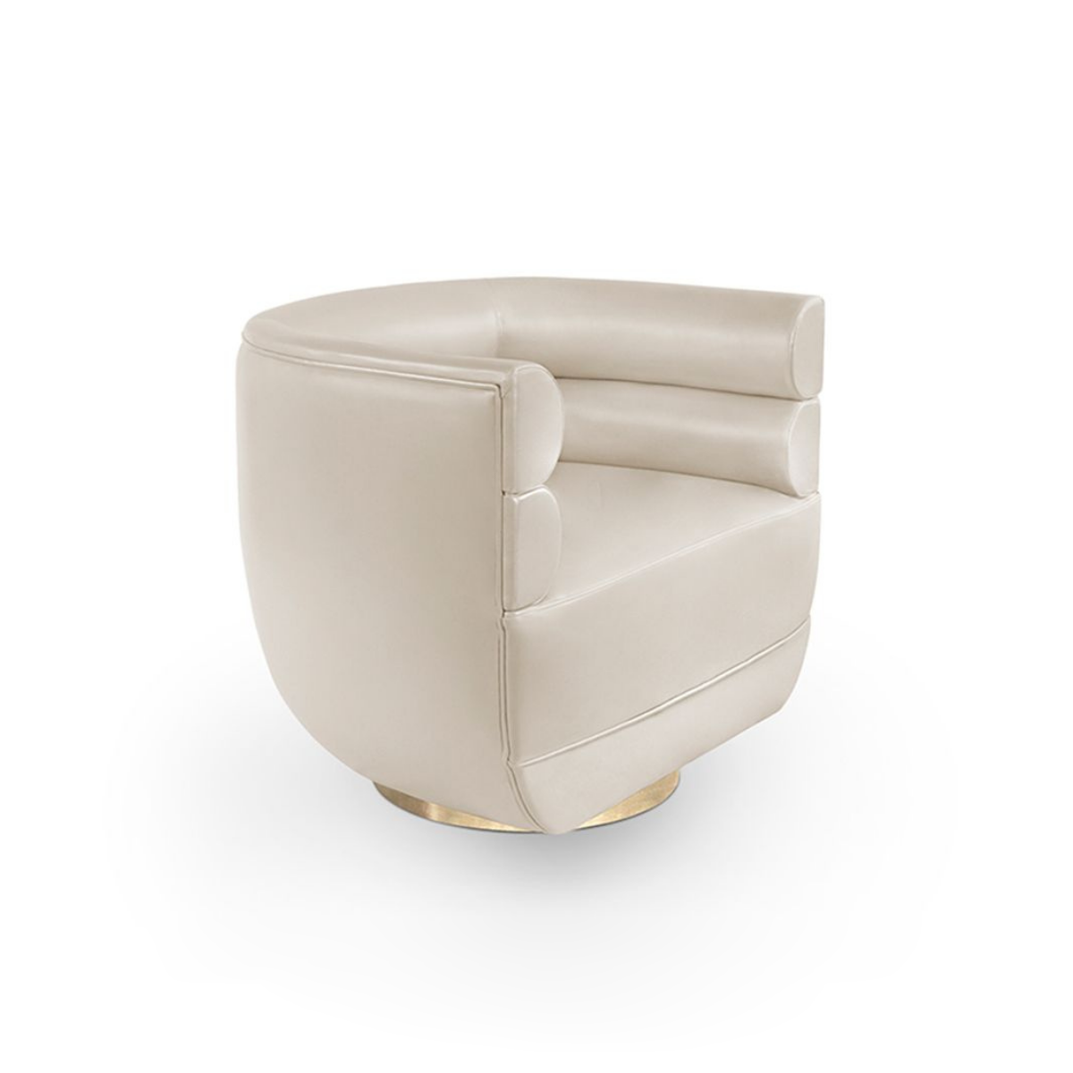 High quality velvet fabric resting swivel chair hotel lobby rotary chair modern single sofa big round sofa chair