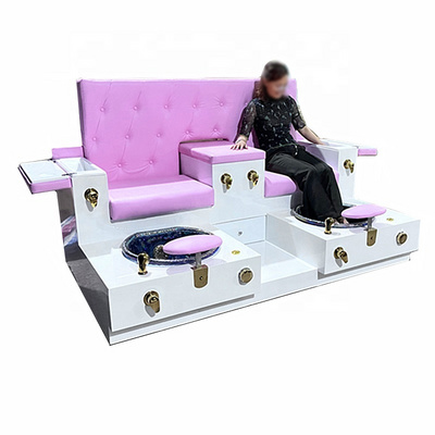 Wholesale modern beauty and nail salon Foot SPA Chair Spa Foot massage lounge chair Luxury pink pedicure manicure chair