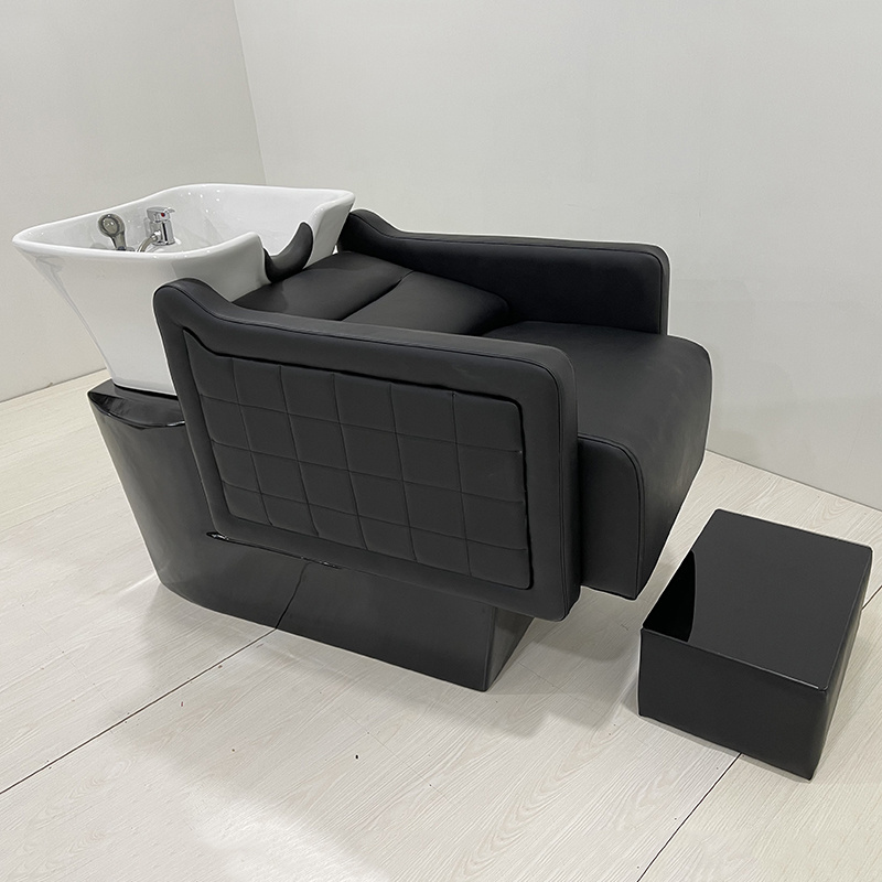 Modern hair salon furniture set Shampoo bowl and chair Shampoo chair