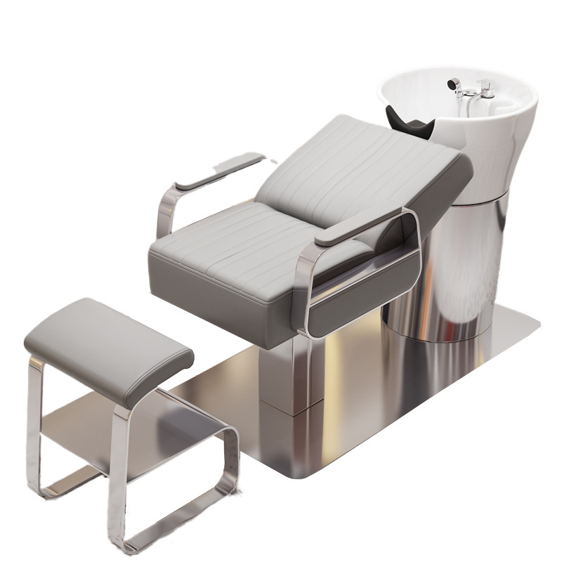 Modern style shampoo chair set Hair Salon Furniture Shampoo bowl and chair Shampoo chair