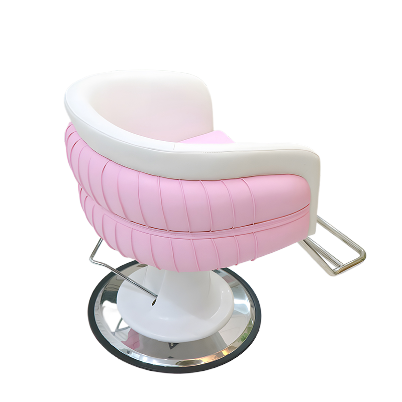 Salon equipment Beauty salon furniture pink and white color styling chair Modern barber chair