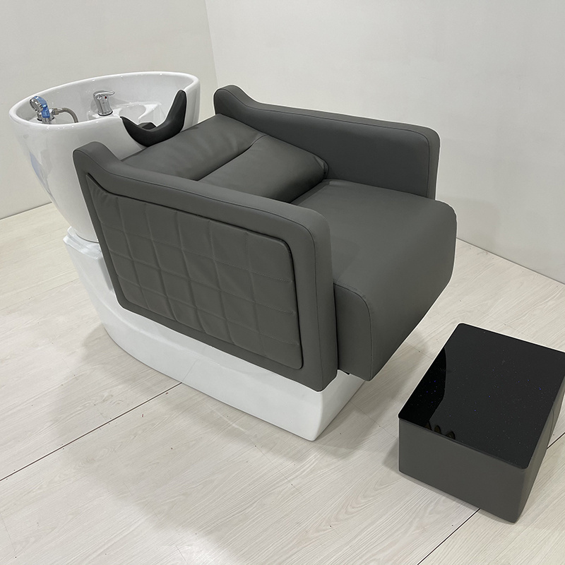 Modern hair salon furniture set Shampoo bowl and chair Shampoo chair