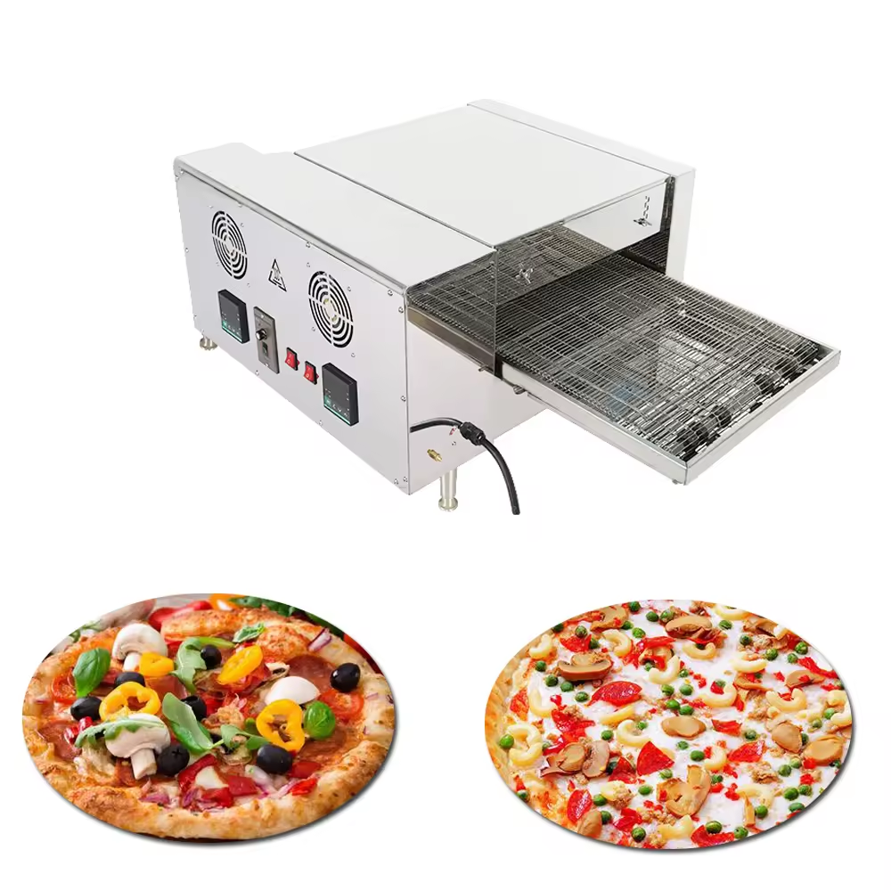 stainless steel conveyor belt pizza oven 12inch 18 inch Gas commercial Conveyor Pizza Oven for sale