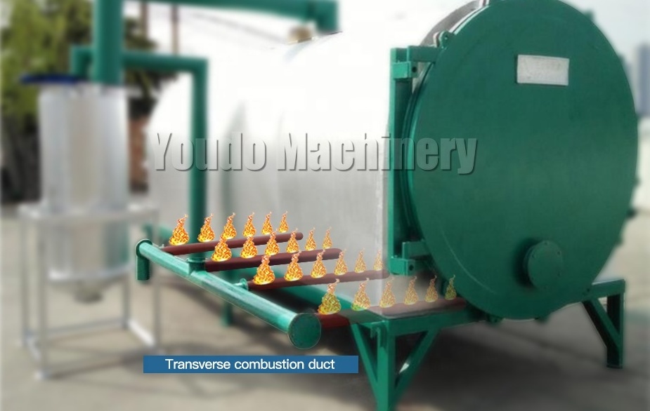 Continuous making charcoal briquette carbonization furnace machine for coconut shell hard wood coal