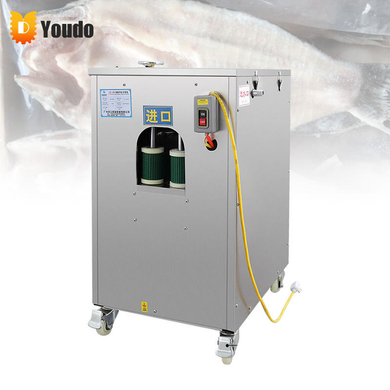 Industrial Stainless Steel Interstitial Drum Brush Fish Scaler Skin Gutting Removing Equipment And Fish Scale Remover Machine