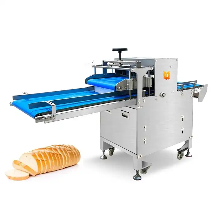 Bakery pastry shop hotdog bread bun slicer loaf cutting slicing machine