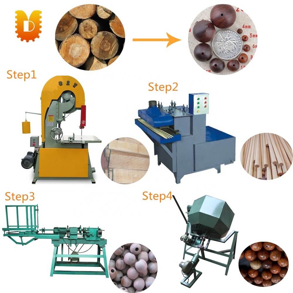 Automatic Wood Bead Manufacture Maker Making Machine