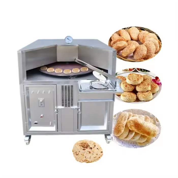 Youdo Machinery Flat Naan Tortilla Baking Oven Arabic Bread Pizza Round Gas Baking Oven