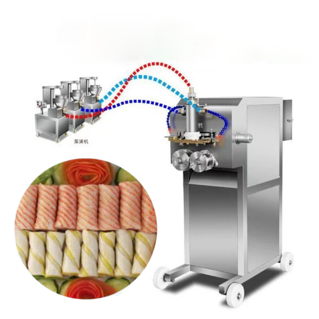 Multi-function Crab roe sticks maker machine Grilled fish sticks forming machine stuffing Crab stick machine