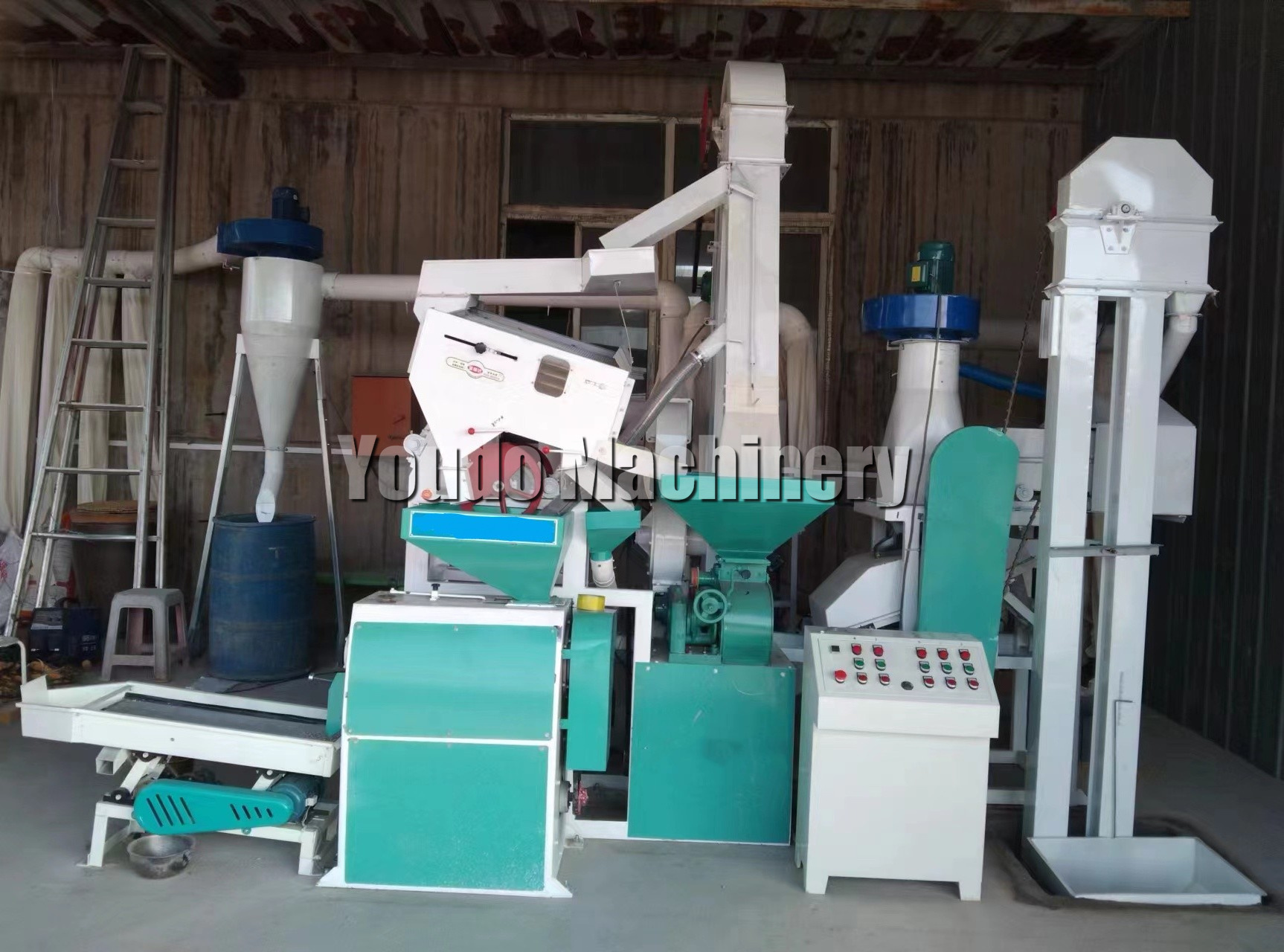 1000kg/h  Electric Commercial Automatic Brown Paddy Rice Husker Polisher Rice Milling Machines