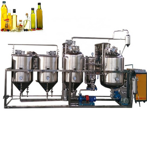 Small Scale Edible Oil Refining And Deodorization Machinery Sunflower Palm Mini Groundnut Cooking Oil Refinery Machine For Plant