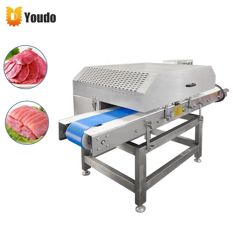 Industrial Stainless Steel Automatic Flat Ham Beef Meat Slicer Machine For Italy Chinese Globe Japanese China Malaysia Korean