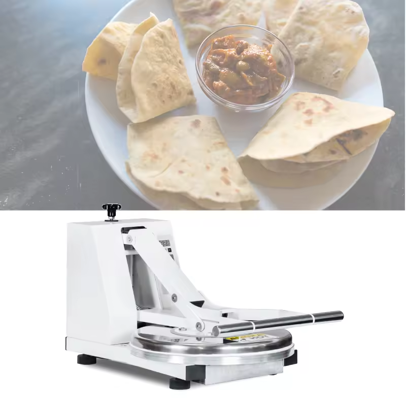 Multi function bakery cake bread sheeter  coating surface plate electric pita press for home