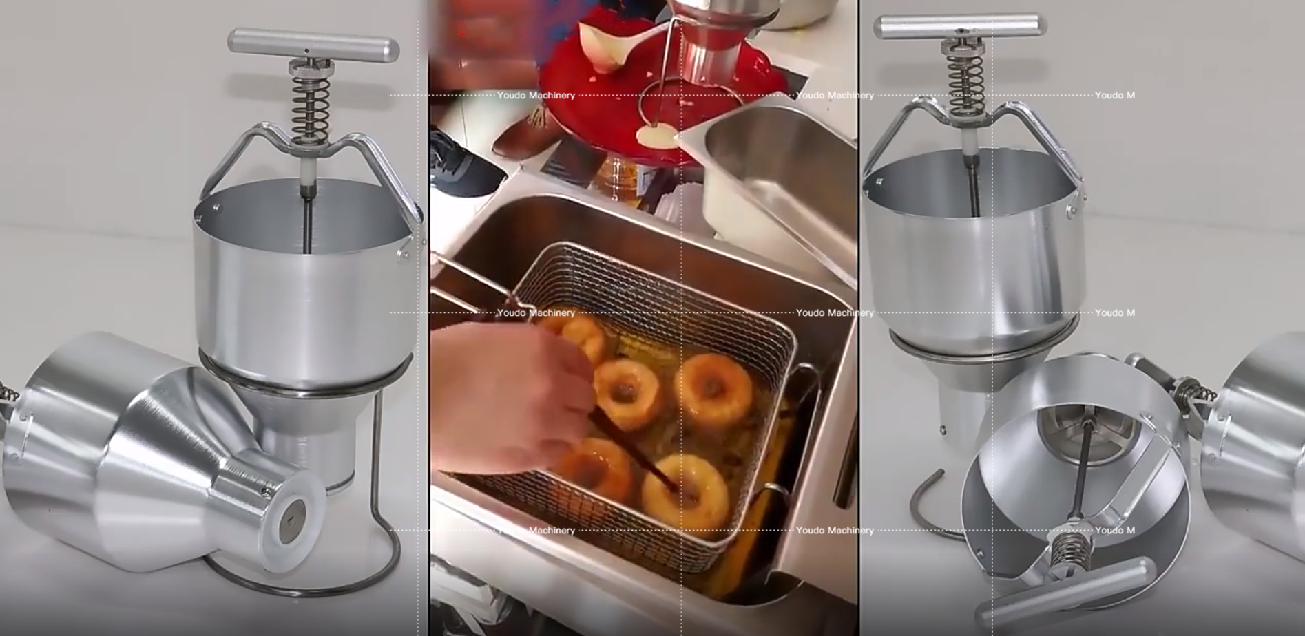 Stainless Steel Donut Funnel Manual Donut Maker Dough Dispenser Machine