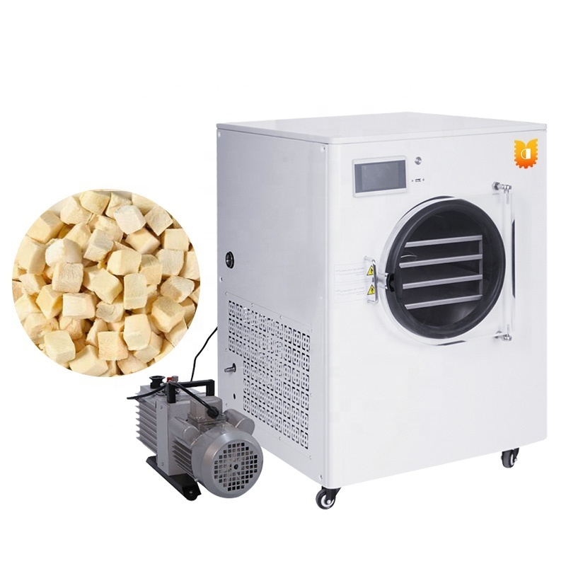 Industrial 20Kg High Productivity Food Grade Automatic Cryogenic Mini Fruit Food Vegetable Vacuum Freeze Dryers With Scroll Pump