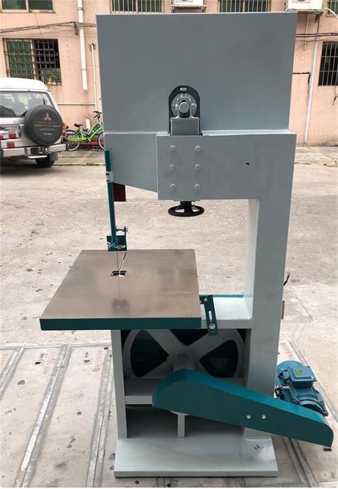 Semi automatic wood cutting band saw machine