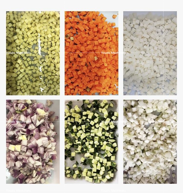 Vegetable Dicing Cutting Machine Potato Carrot Onion Pitaya Cube Cutter Chopper Potato Dicer Machine