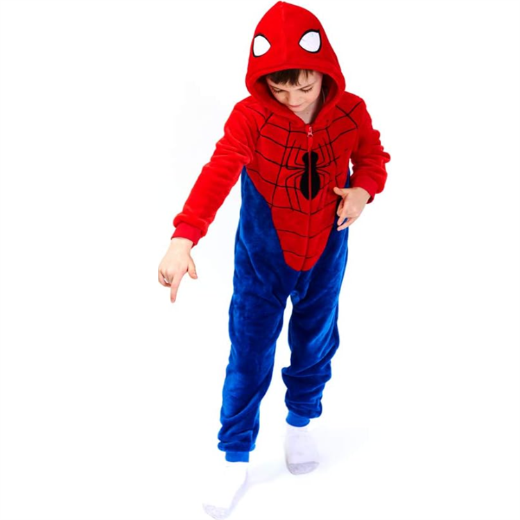 Kids Snug Fit Flannel Onesie Pajamas Spider-Man Infant Deluxe Costume Halloween Costume