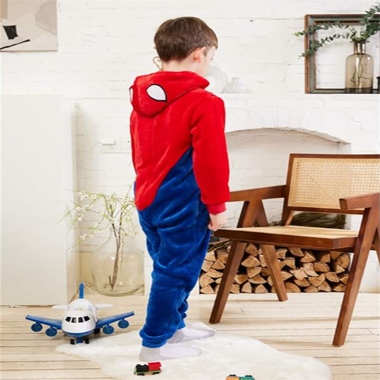 Kids Snug Fit Flannel Onesie Pajamas Spider-Man Infant Deluxe Costume Halloween Costume