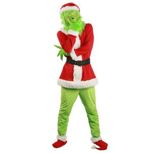 Cosplay Christmas Party  Green Hair Monster Clothes set Green Hair Monster  Costume