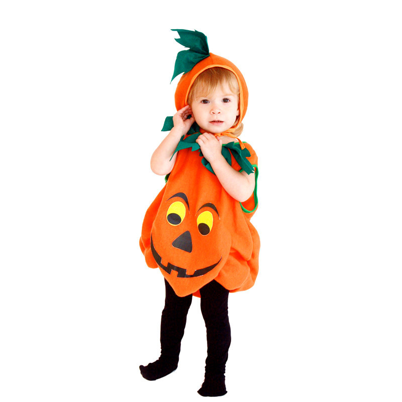 Factory Direct Sales Yellow Cotton with Hood Cute Mascot Costume Pumpkin for Halloween