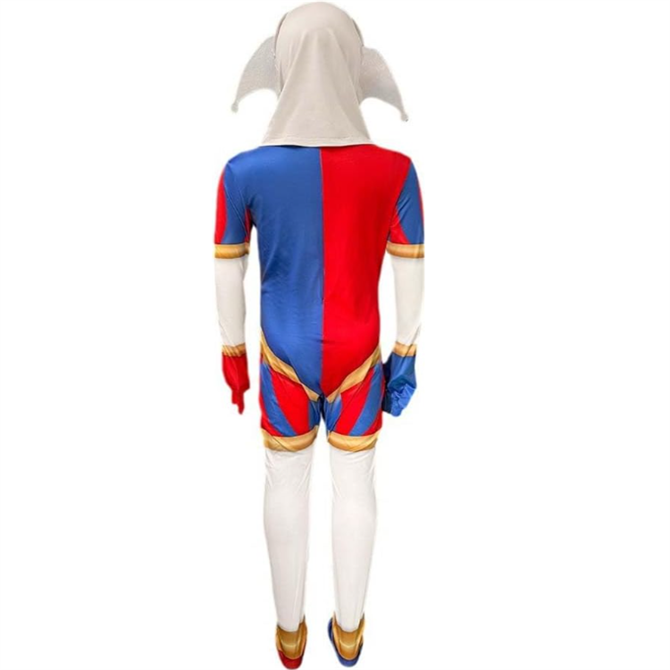 Kids Pomni Digital Circus Halloween Cosplay Costume Outfit Digital Circus Costume