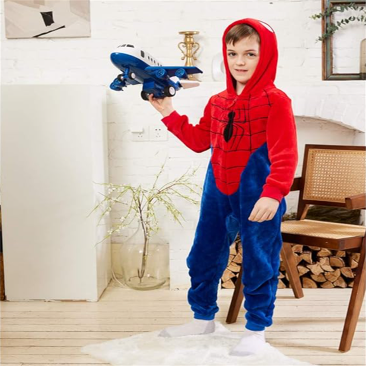 Kids Snug Fit Flannel Onesie Pajamas Spider-Man Infant Deluxe Costume Halloween Costume