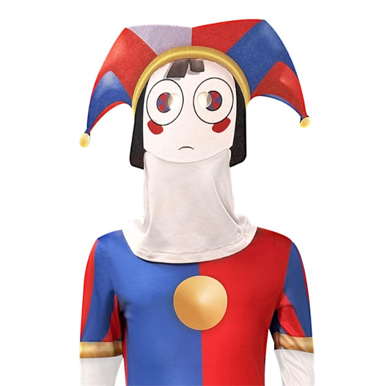 Kids Pomni Digital Circus Halloween Cosplay Costume Outfit Digital Circus Costume