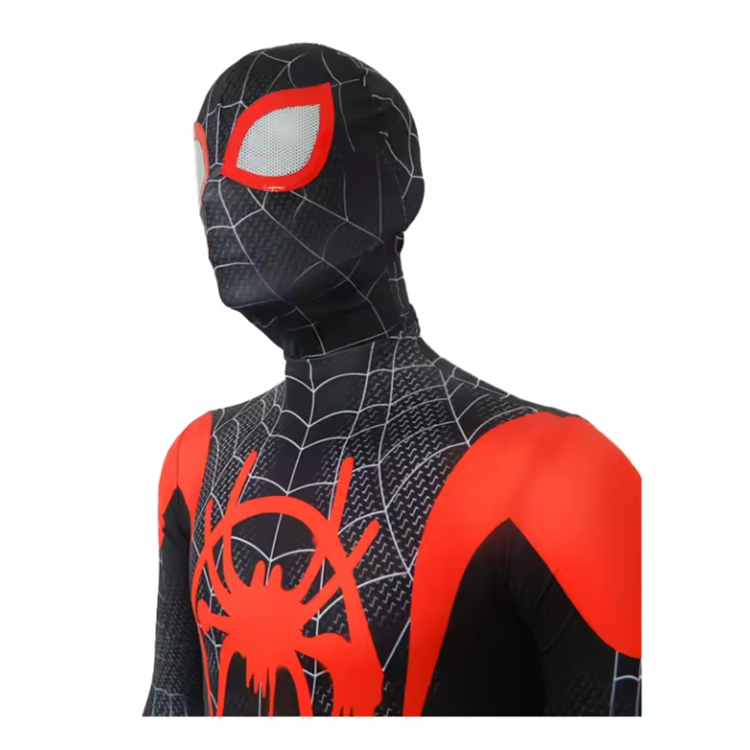 Black Spiderman Costume Halloween Spider Cosplay Party Costume Spiderman Costume