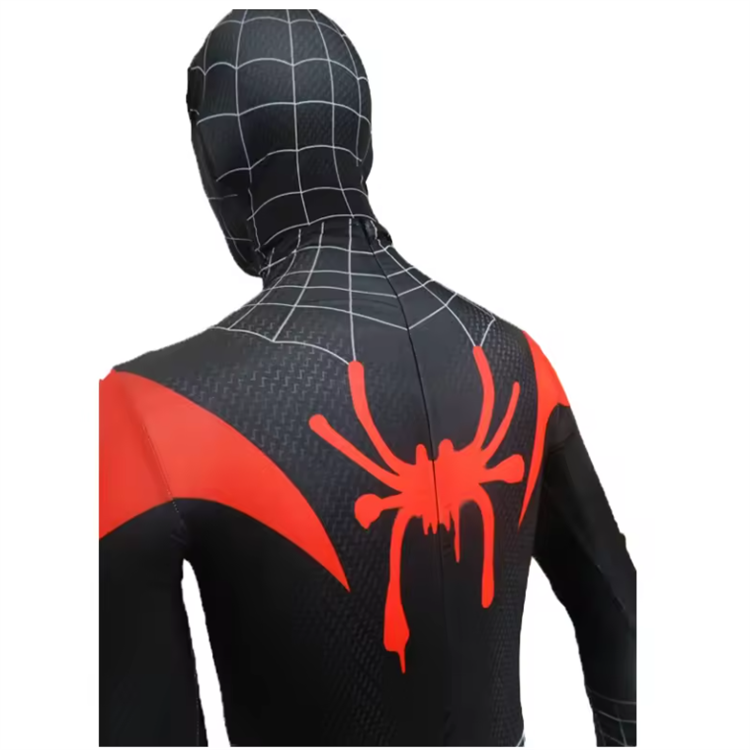 Black Spiderman Costume Halloween Spider Cosplay Party Costume Spiderman Costume